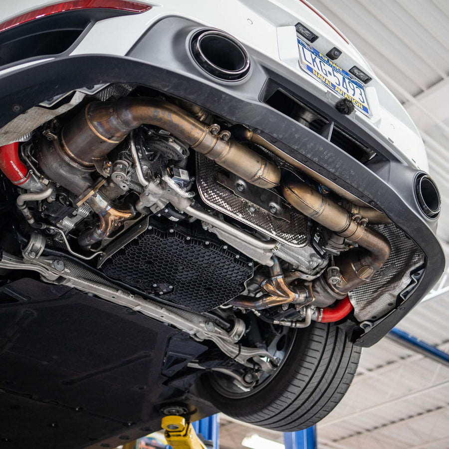Fabspeed Porsche 992 Twin Turbo / Twin Turbo S Helical Valvetronic Titanium Exhaust System (2021+)