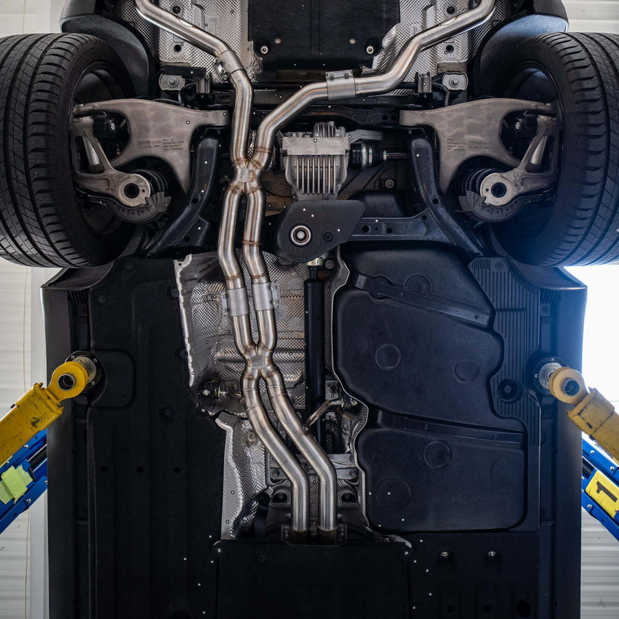 Fabspeed Porsche Macan S / GTS / Turbo V6 Resonator Delete Intermediate X-Pipe (2019-2021)