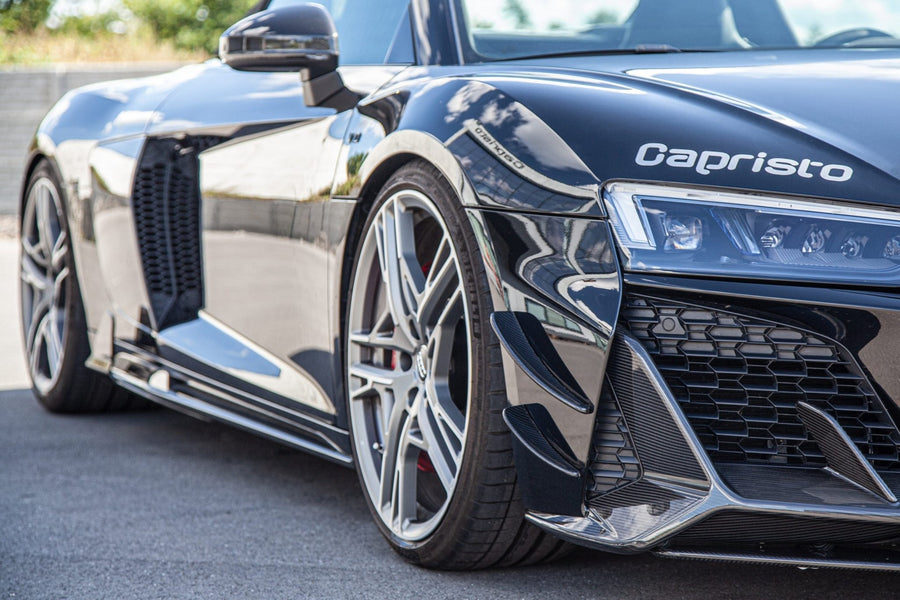 Audi R8 (Gen2) Facelift - Carbon Front Fins - 412Motorsport - Fins - Capristo