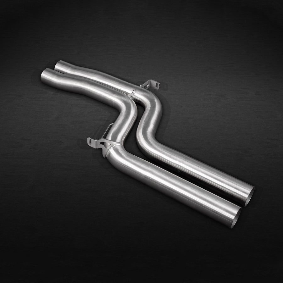 Audi RS4/5 (B8) - Middle Silencer Delete Pipes (for Capristo) - 412Motorsport - Exhaust - Capristo