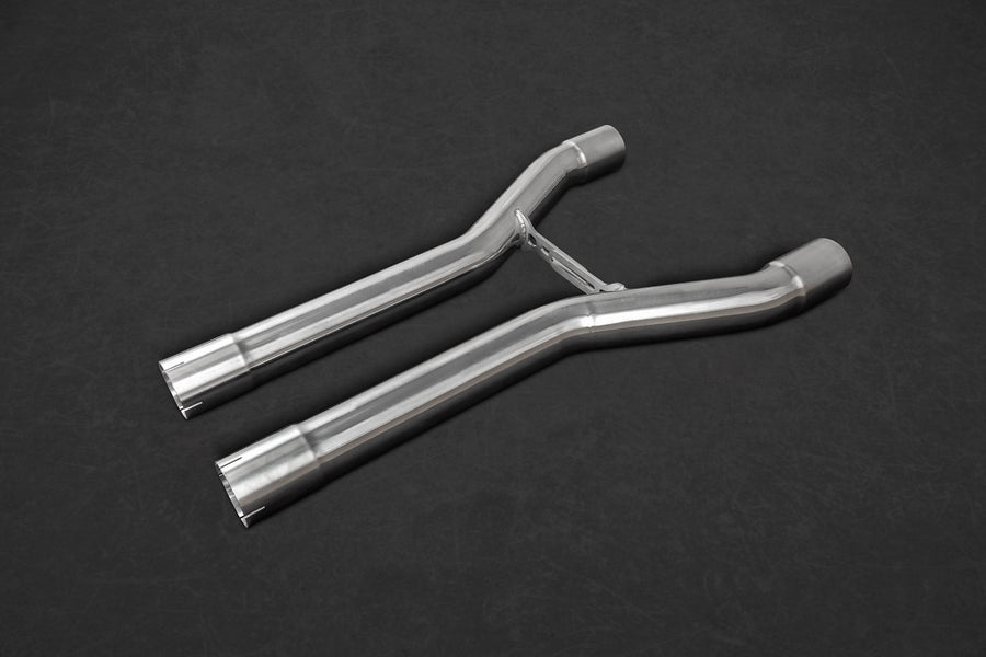 Bentley Continental GT Speed W12 (12+) - Middle Silencer / Secondary Cat Replacement Pipes - 412Motorsport - Exhaust - Capristo