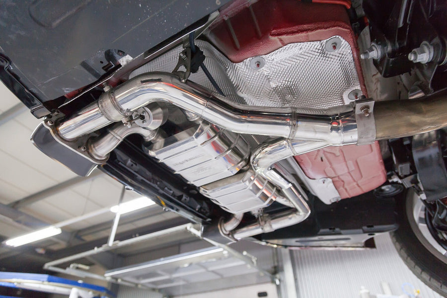 BMW 435i - Valved Exhaust with Middle Silencer Spare Pipes and Skirt Diffuser (CES3) - 412Motorsport - Exhaust - Capristo
