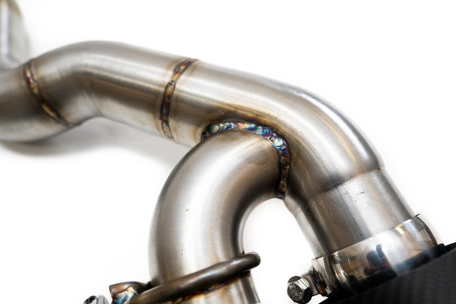 Fabspeed BMW M5 F90 Muffler Bypass Pipes with Quad Style Tips