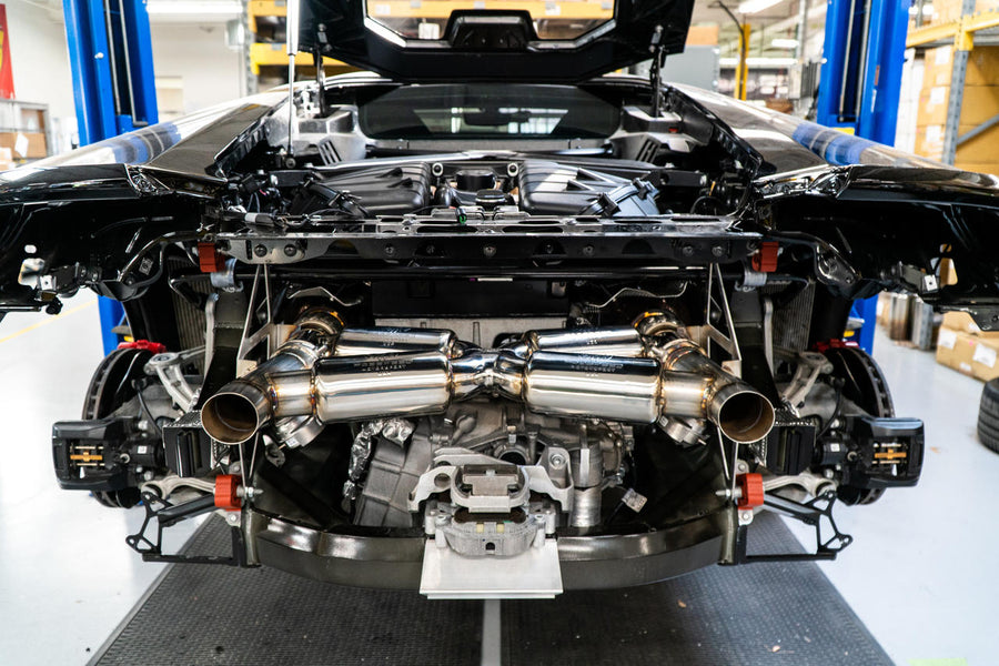 Fabspeed Lamborghini Huracan Performante Valvetronic Dual Tone Supersport X-Pipe Exhaust System