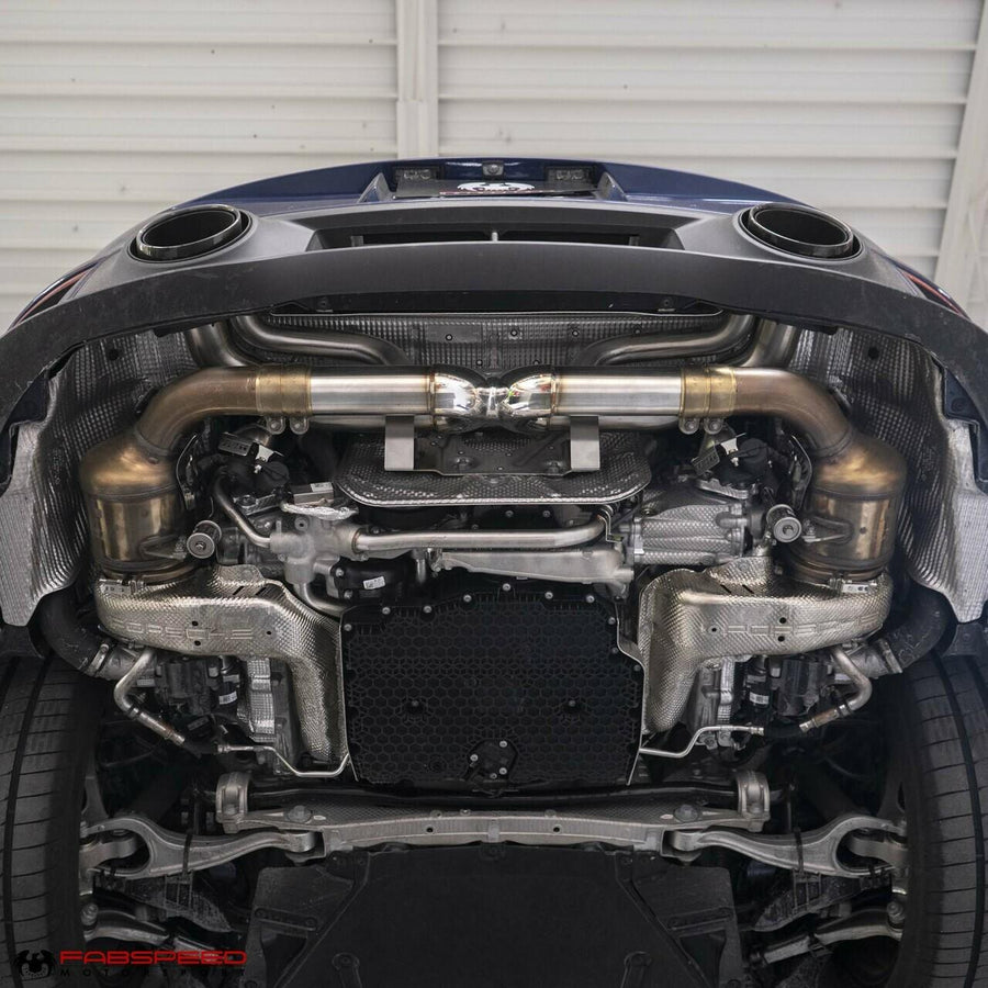 Fabspeed Porsche 992 Twin Turbo / Twin Turbo S Cat-Back Valvetronic Maxflo Exhaust System (2021+)