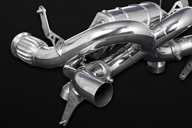 Lamborghini Huracan EVO/STO - Valved X Pipe Exhaust (for OEM tips) with Heat Protection - 412Motorsport - Exhaust - Capristo